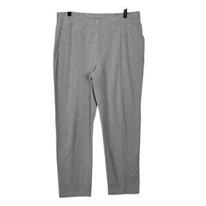 Chicos Zenergy 2 L/12 Gray Stretch Cotton Blend Pant Athletic Comfort Athleisure